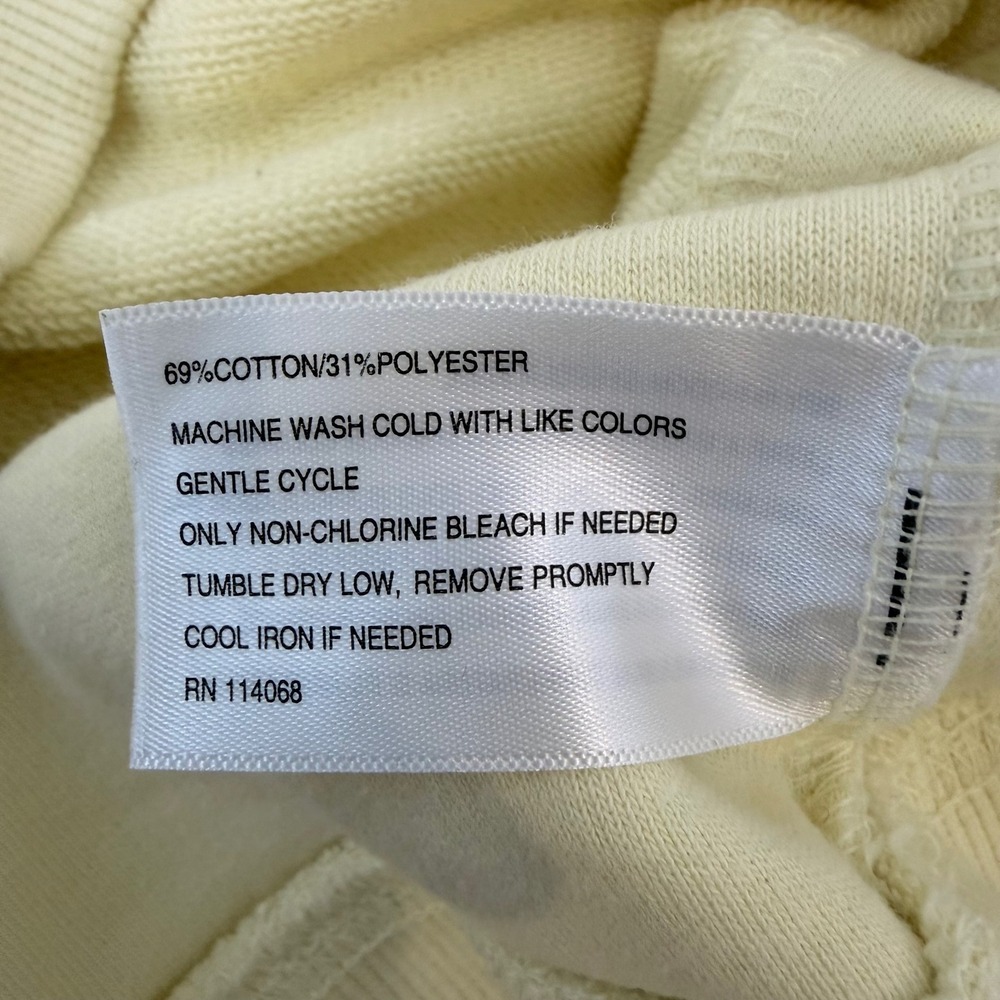 Evereve Cozy Chic Lemon Chiffon French Terry Sweatshirt (XS) Soft Girl Capsule - Picture 8 of 13
